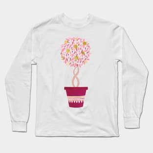 Pink orange tree Long Sleeve T-Shirt